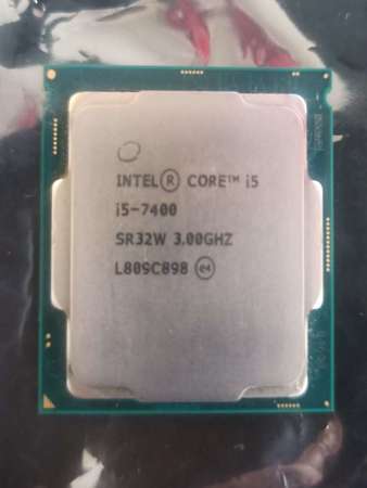 Intel Core i5-7400 4核芯 3.0-3.5 GHz