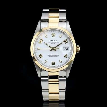 Rolex Oyster Perpetual Date 15203 金鋼自動腕錶,白面阿拉伯字,日曆,原裝少有