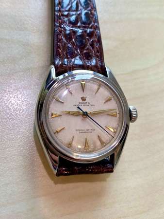 古董勞力士鋼中官財, 1952 Rolex Semi Bubbleback 6084