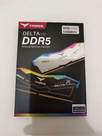Team T-Force Delta RGB DDR5 32GB (16GBx2)  5600MHz cl36- 港行黑色