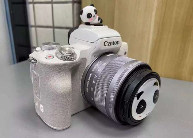 佳能M50 白色微單相機 成色超新 15-45mm套機