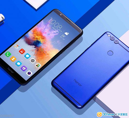 華為 榮耀 honor 7x 最新型號 全屏手機 128gb 全套 藍色