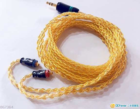 7n单晶铜镀金mmcx 升级线 耳机线 shure se215 315 425 535 846
