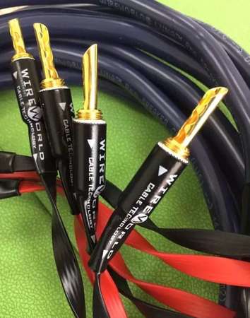100% new wireworld luna pro speaker cable 2.5m banana plug 蕉插
