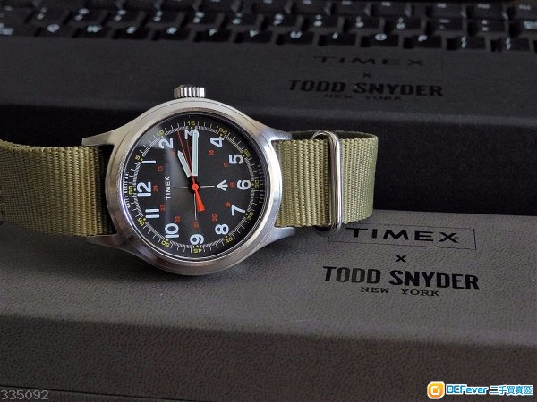 Timex x todd snyder military inspired 40mm fabric strap watch on sale