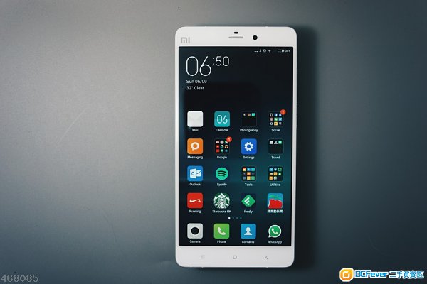 平放!小米 note, lte 4g手机-- 港行!极新!