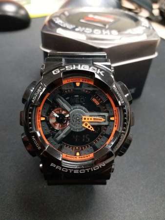 casio g-shock no. 5146 黑橙 (连说明书,盒)