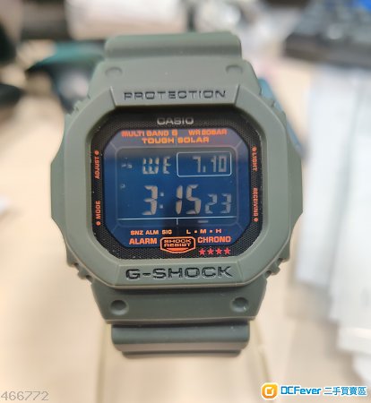 出售99%新Casio G-shock GW-M5610KG-3DR 太陽能電波時計G-SHOCK<6局