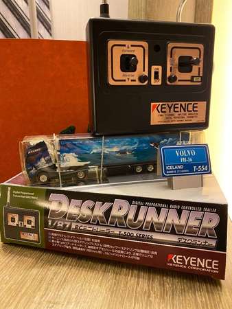 herpa keyence desk runner 2000 1/87 ho volvo rc truck fh-16