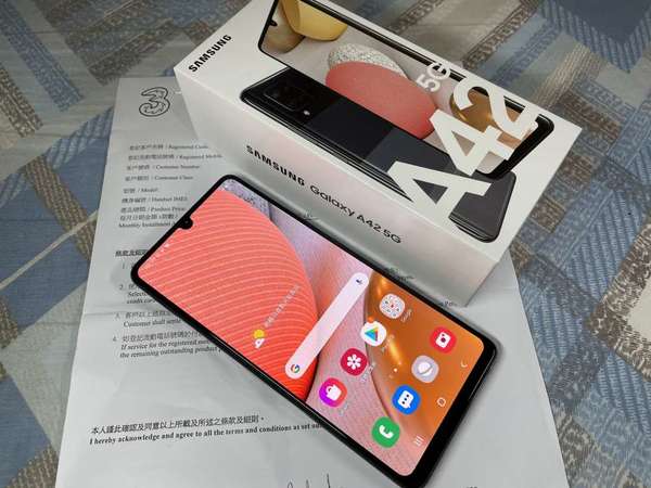 samsung galaxy a42 5g 8 128gb 黑色 香港行货 *99.9%new !