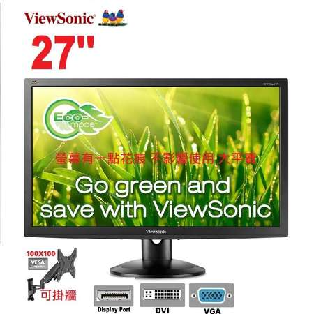 viewsonic vg2732m led